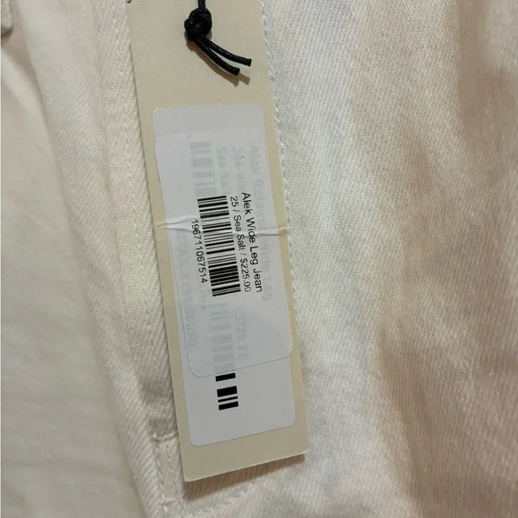 NWT Alex Mill Alex Wide Leg Jean in Sea Salt 25 - Picture 13 of 14